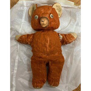 Vintage 50's Mid Century Gund Cubbi Teddy Bear Plush Toy Creepy Cute Goth READ